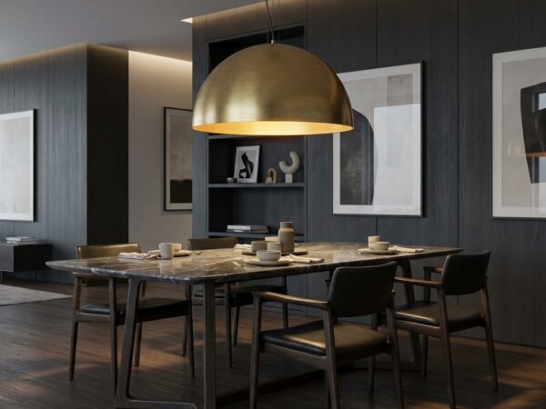 The Solis Pendant | Brushed Brass